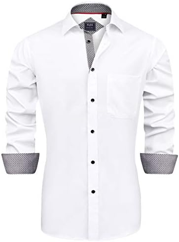 J.VER Men's Pantalones de Pijama Button Down Shirt