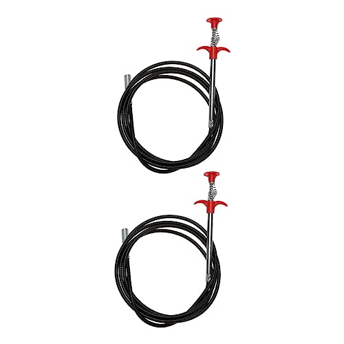 DOITOOL 2pcs Drain Multifunctional Dredging Tool for Bathroom Sink Kitchen Drain Strainer