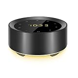 White Noise Machine with Alarm Clock, 20 Hi-Fi Soothing Sounds, 7 Color Baby Night Lights, Full Touc
