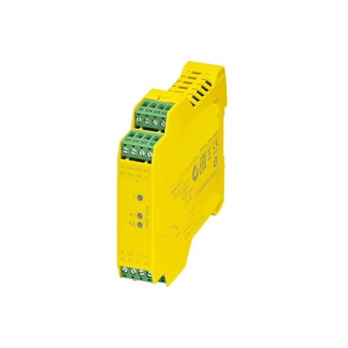 Relé de seguridad PSR-SCP-24DC/CE3/3X1/1X2/B evita paradas forzadas en líneas de producción