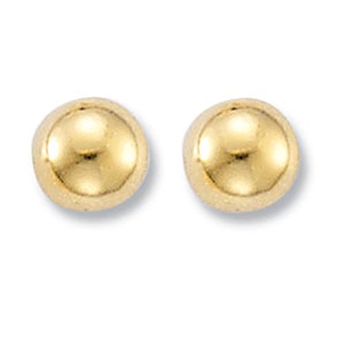 Boucles d'oreilles or jaune 8 mm puces minimalistes