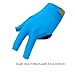 RNXRZANK 3 Fingers Pool Glove, Functional Snooker Accessory for Casual Play, Black