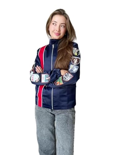 Lana Del-Rey Racing Album Patch Blue Racer Jacket For Women - Cotton