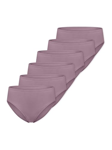 Slips femme Schiesser Essentials lot de 6 mauve taille 38 anti-marques