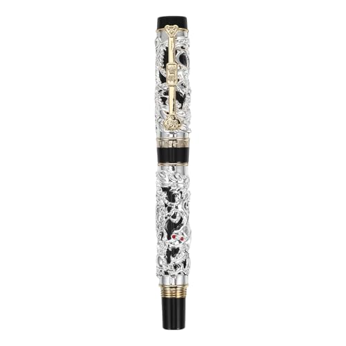 Stylo plume chinois d'exception en alliage de zinc gravure dragon luxe