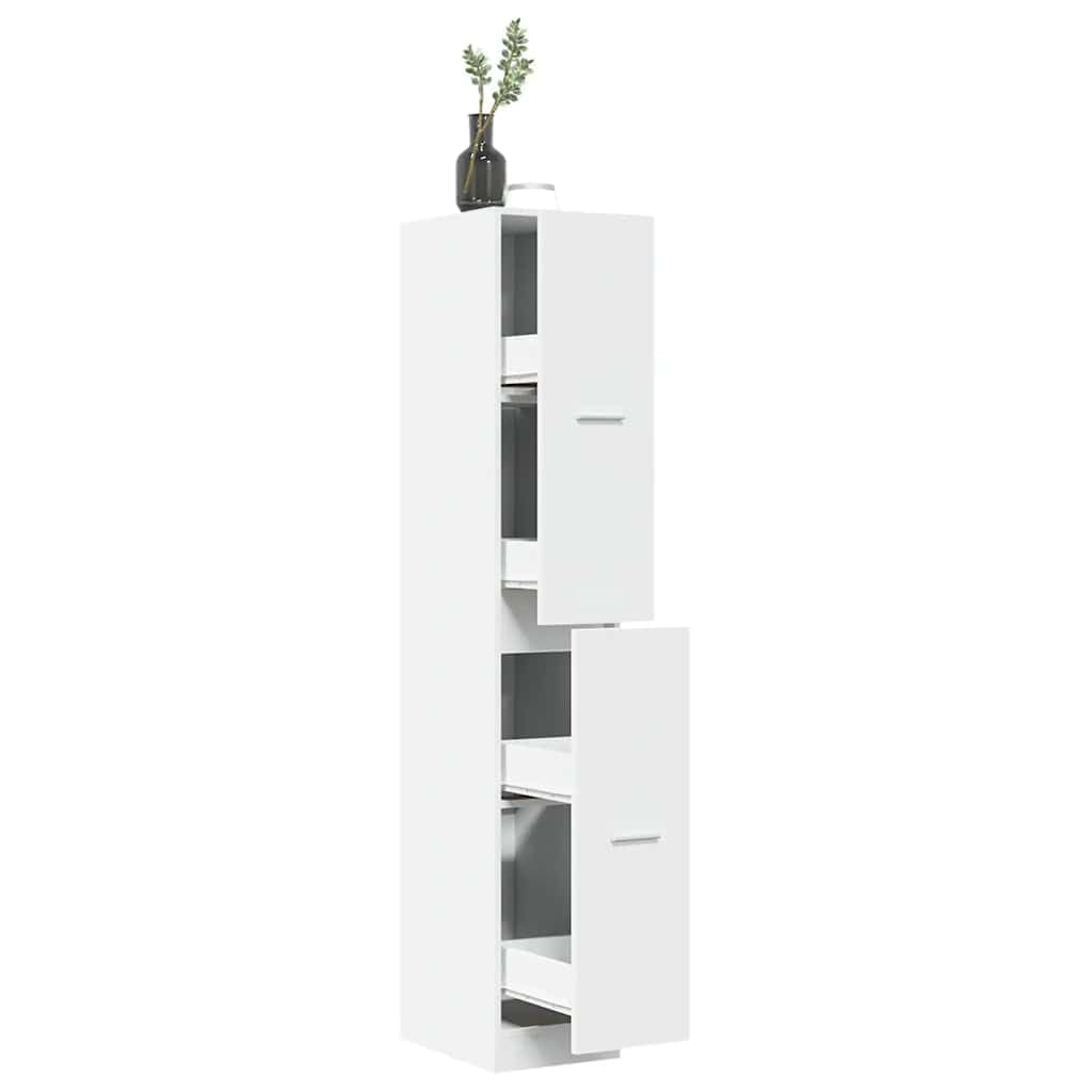 vidaXL Boticario Blanco 30x41x174,5 cm Madera de Ingeniería