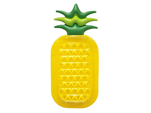 Jet Lag DI9002 luchtbed Ananas, geel / groen, PVC, H16 x 87 x 187 cm