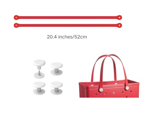 Image of Replacement Straps for S /M Rubber Beach Bag, Replacement Handles with 4 Snaps, EVA Bag Strap Replacement