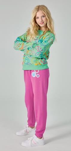 iscream Big Girls Softest Puff Fleece Crewneck Fun Graphic Sweatshirt - Bold Vibes Collection3