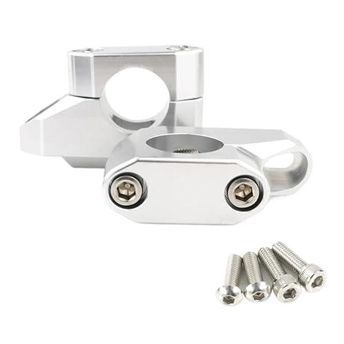 Montants de guidon 25,4 mm pour VTX 1300 R S C T 2002-2009 argent