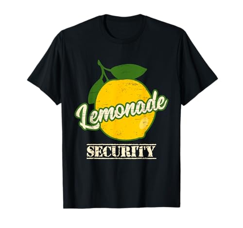 Team Lemonade Security Bold Citrus Fun Statement T-Shirt