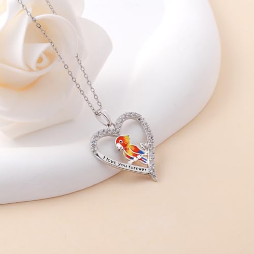 Pendentif Perroquet Argent Hypoallergénique contre Irritations