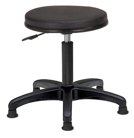 丸スツール（ブラックウォールナット） スツール おしゃれ 木製 北欧 アイアン 鉄とブラックウォルナット材S