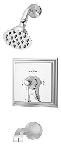 Symmons Canterbury S-4502-TRM Tub and Shower System with Lever Handle, Chrome