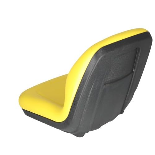 Bucket Seat Vinyl Yellow fits John Deere 655 755 855 955 4200 4210 4300 4310 4400 4410 4500 4510 4600 4610 4700 4710 5105 5205 655 890 856 AT315073 RE72933 fits Caterpillar GG420-33358 fits Komatsu