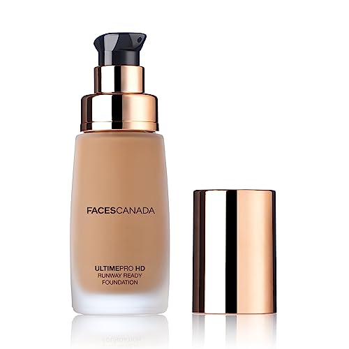 Image of FACES CANADA Ultime Pro HD Runway Ready Foundation - Almond Beige, 30ml | Radiant Flawless Finish | HD High Coverage | Blends Easily | Longwear | Natural Dewy Skin