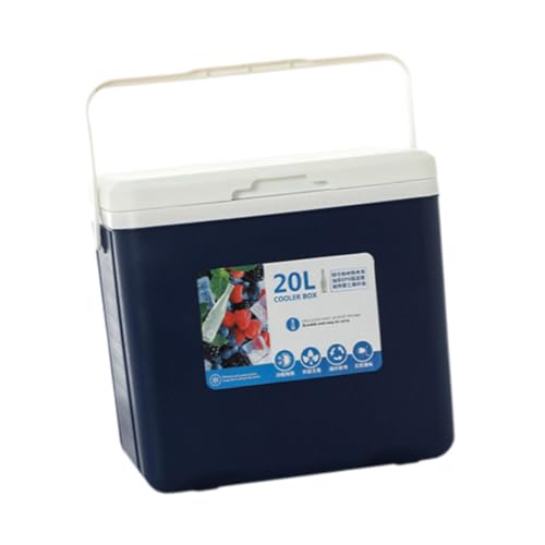 FytStycale Cooler Box Ice Box Portable with Handle Ice Chest Small Hard Insulated Box for Stall Picnic Camping Commercial Fresh Keeping, Blue
