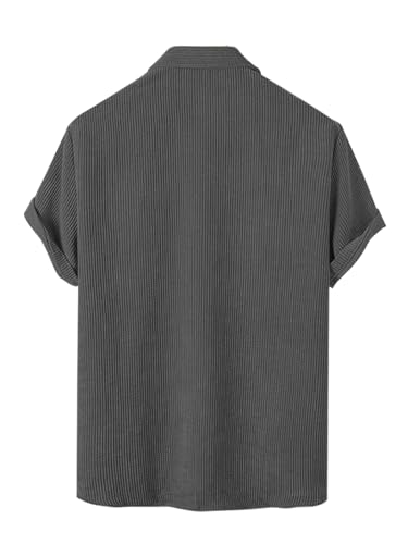 Image of Noble Monk Men's Polyester Regular Fit Solid Casual Shirt |Half Sleeve | |Stylish Shirt