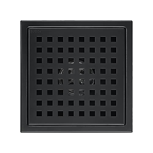 HAUSELIEBE Schwarz Duschrinne, Siphon Mit Geruchsstop Und Haarfilter, Platz Duschrinne Edelstahl Befließbar Cover