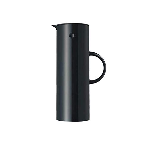 Stelton DB858BK Vacuum Jug 1ltr Black ABS Plastic Glass Liner, 1 Litres