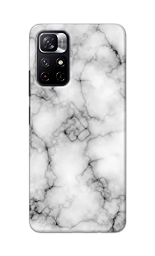 Image of Light White Marble Texture Natural Pattern Hard Back Case Cover for Redmi Note 11T 5G / Poco M4 Pro 5G Back Cover -(J5) VNS2230