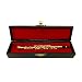 Mini Gold Clarinet in A Red Lined Case Figurine