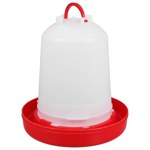 COHEALI Hanging Chicken Waterer Portable Poultry Feeder 4L Thick Leakproof Bucket for Chick Starter Kit