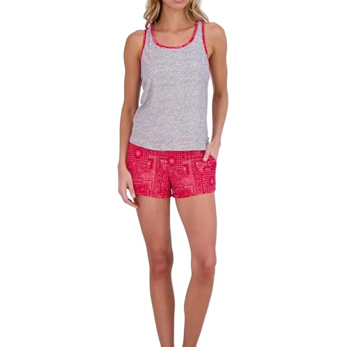Image of Lucky Brand Womens 2 Piece Lounge Set, Lightweight Soft Pajamas Sleepwear Crossback Tank Top and Sleep Shorts