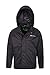 Mountain Warehouse Kids Waterproof Pakka Jacket - Packable Rain Coat Black Teen 13-14 Yrs (154-162 cm)