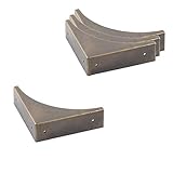 Whale GoGo 4 Pcs Retro Style Metal Box Furniture Corner Protectors Edge Safety Guards