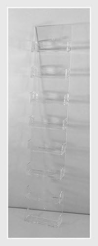 Dazzling Displays Clear Acrylic 8-Pocket Wall Mount Business Card Holder