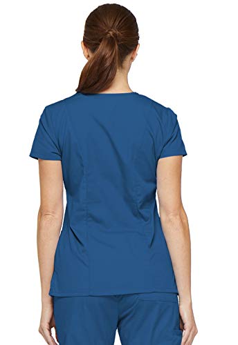 Image of Dickies Women's Jr. Fit V-Neck Scrub Top Multiple Patch Pockets