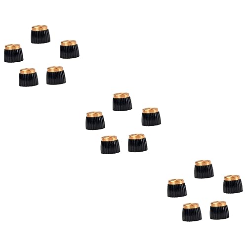 FAVOMOTO 3sets Guitar Knobs Guitar Amplifier Knobs Push for Electric Fits Various Amps 5pcs*3
