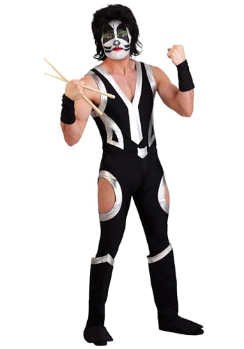 Fun Costumes FUN6399AD The Catman Kiss Costume Large Black thumb #3