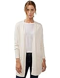 Aufgesetzte Taschen STREET ONE Damen A253610 Strickjacke, Cream White Melange, 42