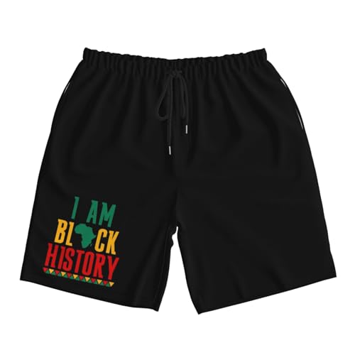 I Am Black History Men's Quick-Dry Board Shorts 7