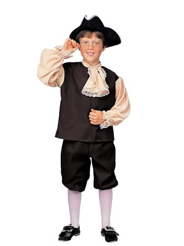 Rubies Colonial Boy Costume for Kids, Boy's Large