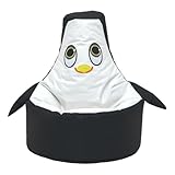 Black and White Penguin Bean Bag Chair