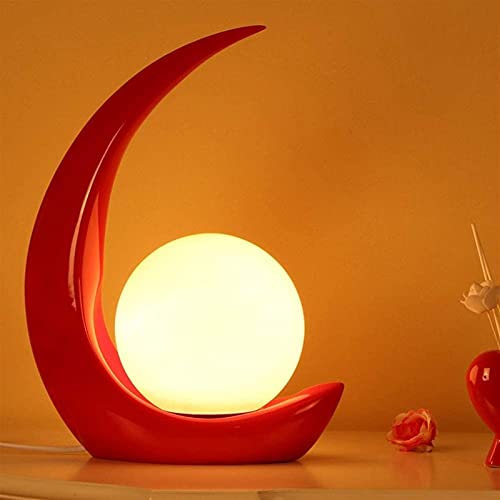 Lampe de bureau lune rouge pour adoucir la lumière de nuit