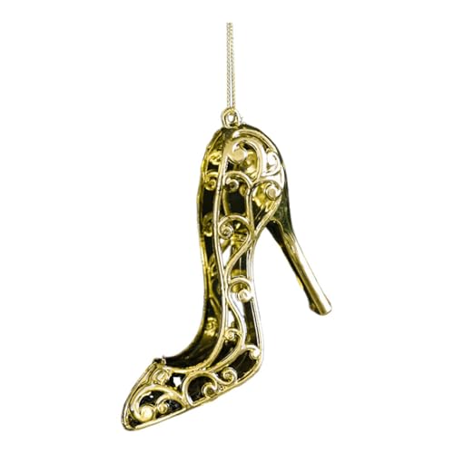 MagiDeal Christmas Tree Hanging Decoration Xmas Decoration Window Indoor Christmas Ornament Pendant for Festival Doors Dorm Farmhouse, Shoe 4.5x10x8.5cm