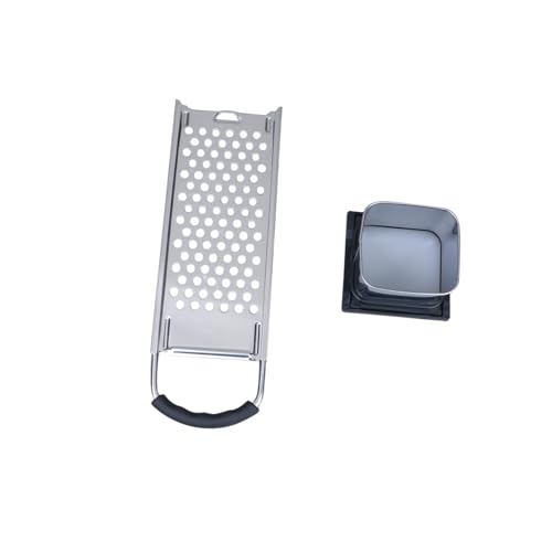 Rallador multifuncional de acero inoxidable con mango ergonómico miniatura 1