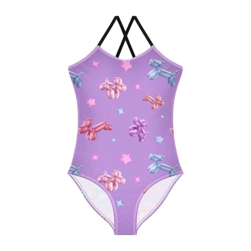 Image of Girls one Piece Swimsuit Summer UPF 50+ Quick Dry Beach Bathing Suit with Straps Swimwear 3-10 Years