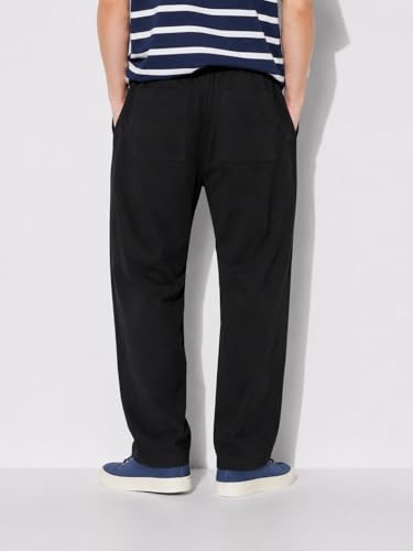 Image of Alan Jones Clothing Mens Washed Jersey Cotton Ankle Pants | Soft Stretch Jersey Cotton | Elastic Waist with Drawstring