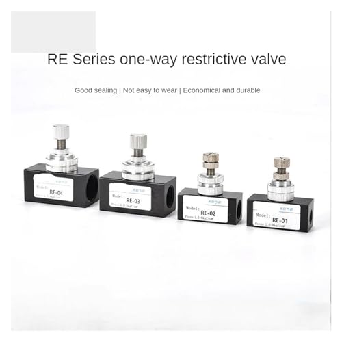 Válvula de control de flujo RE-01 con regulación de precisión neumática 4