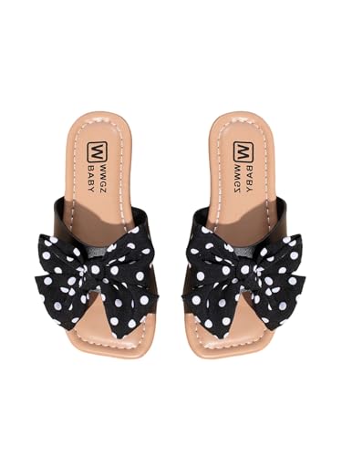 Image of GORGLITTER Girl's Slip on Sandals Bow Sandals Round Open Toe Beach Sandals