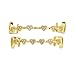 Aijiojio grills for your teeth gold grills for teeth Hip-hop tiger tooth with zirconia decoration Hip-Hop Jewelry Gift (Gold-White)