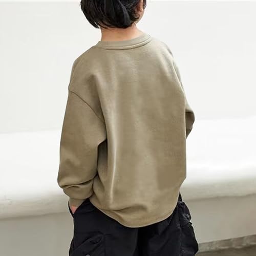 Boys Lightweight Sweatshirt Kids Fall Fashion Crewneck Long Sleeve Sweatshirts Casual Loose Comfy Pullover4