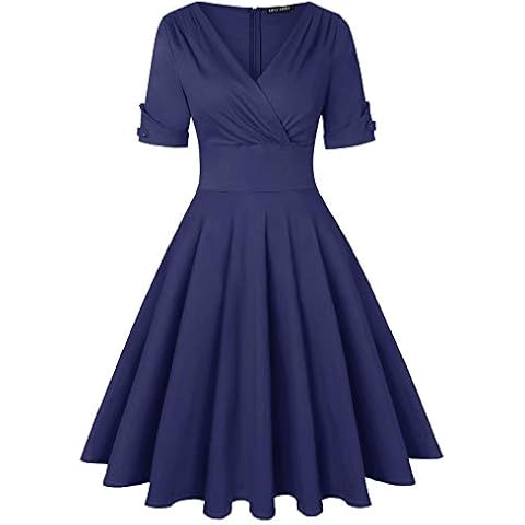 MINTLIMIT Plus Size V Neck Flared Midi Dress Cover