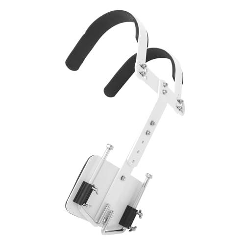 BESPORTBLE Adjustable Snare Drum Carrier with Shoulder Strap Durable Aluminum Back Frame for Marching Percussion Convenient Snare Drum Holder White