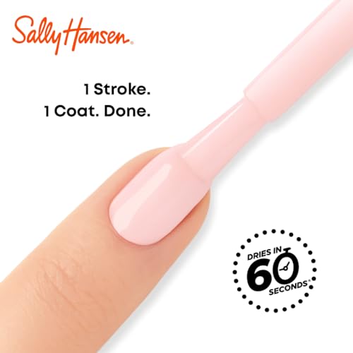 Sally Hansen Insta-Dri Nail Polish, Rapid Rose, 60 Seconds Quick Drying, Long Lasting, Streak Free, Shiny Finish, 3-in-1 Formula, Built in Base and Top Coat, 9.17ml - Image 4